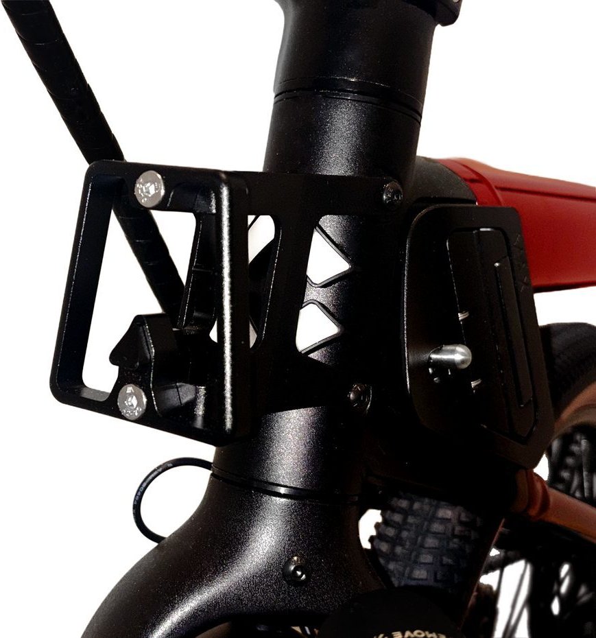 Front rack attachment on the MAX head tube
